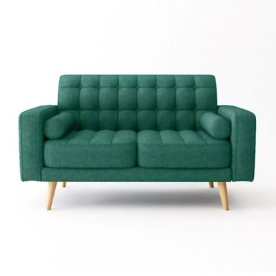 Newport 2 Seater Fabric Sofa - Green