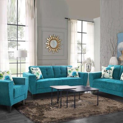 Bristol - 1 Seater Fabric Sofa - Blossom Torquoise