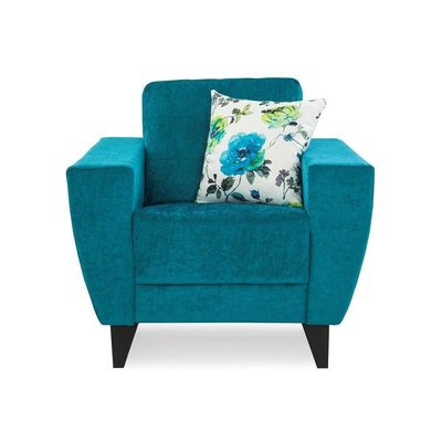 Bristol - 1 Seater Fabric Sofa - Blossom Torquoise