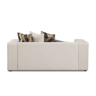 Declan Two Seater Fabric Sofa - Cream