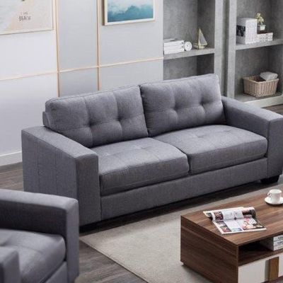 Fonzi 3 Seater Fabric Sofa - Dark Grey