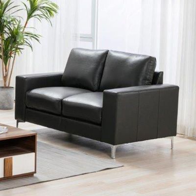 Sancho 2 Seater Leather Sofa - Dark Grey