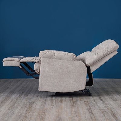 Benedict Fabric Recliner 1 Seater- Light Brown