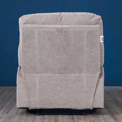 Benedict Fabric Recliner 1 Seater- Light Brown