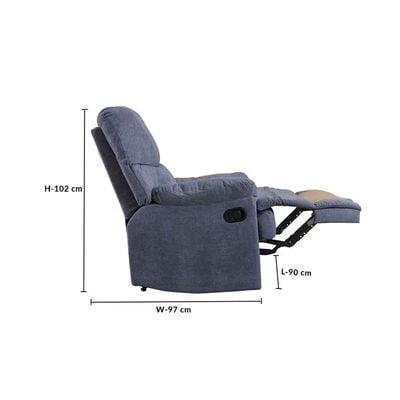 Benedict 1-Seater Fabric Recliner