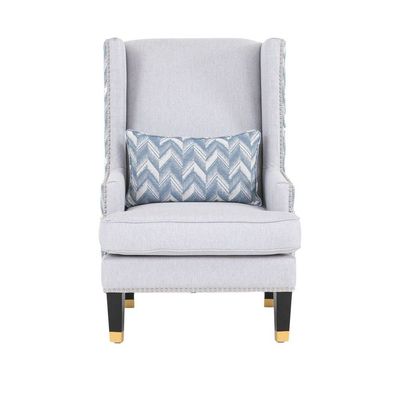 Dome 1Seater Fabric Sofa - Light Grey