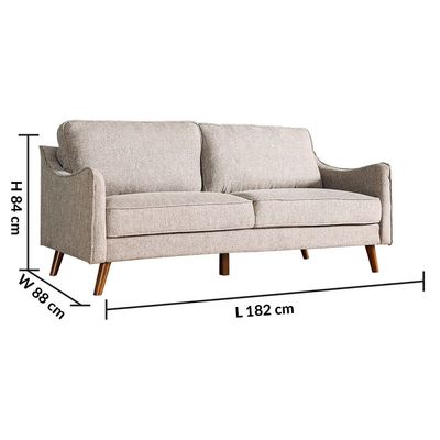 Hunter 3-Seater Fabric Sofa