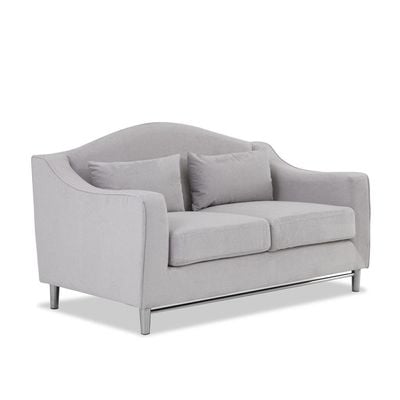 Harold Two Seater Fabric Sofa - Light Grey