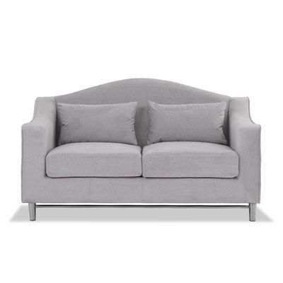 Buy Harold Two Seater Fabric Sofa Light Grey Online Danube Home UAE