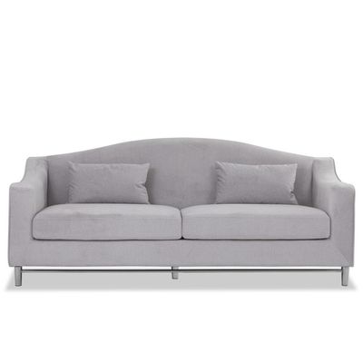 Harold Three Seater Fabric Sofa - Light Grey