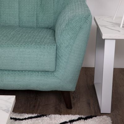 Antalya Single Seater Fabric Sofa - Teal