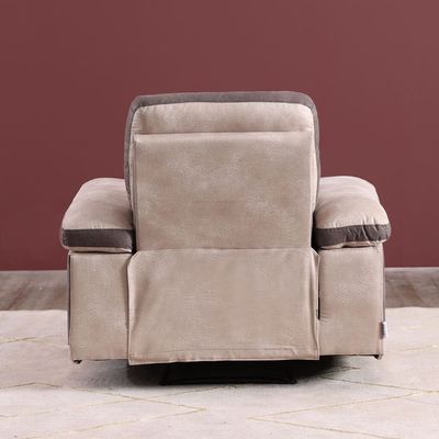 Tessa One seater Fabric Recliner Sofa - Beige / Taupe