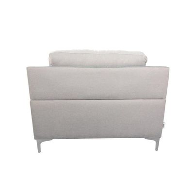 Berlin 1 Seater Fabric Sofa - Grey / Dark Grey