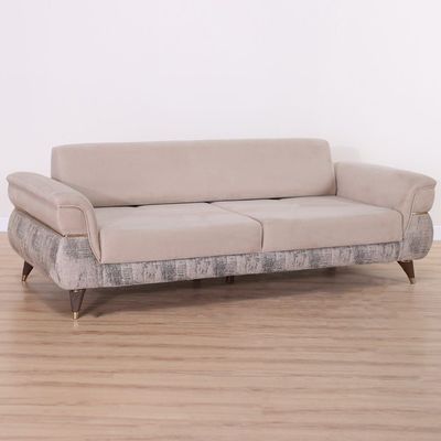 Carmen 3+1+1 Sofa Set-Grey / Mustard / Warm Grey