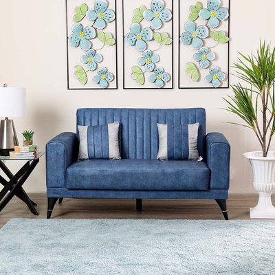 Veronica L 155 x W 82 x H 90 cm 2-Seater Fabric Sofa- 1 Year Warranty