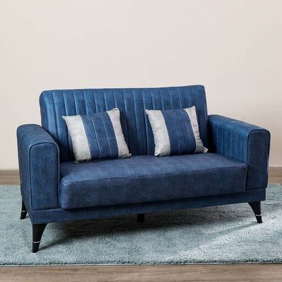 Veronica L 155 x W 82 x H 90 cm 2-Seater Fabric Sofa- 1 Year Warranty