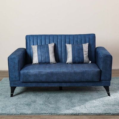 Veronica L 155 x W 82 x H 90 cm 2-Seater Fabric Sofa- 1 Year Warranty