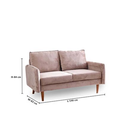 Arman 2-Seater Fabric Sofa