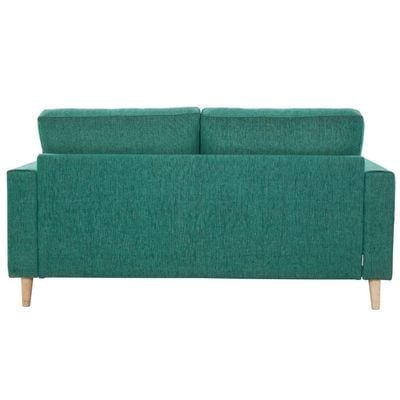 Nathalie 3-Seater Fabric Sofa - Teal Green