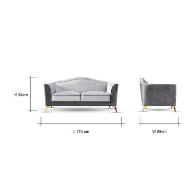 Loretta 3+2+1 Seater Fabric Sofa Set