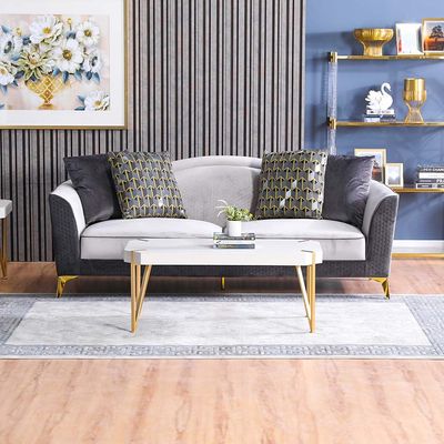 Loretta 3-Seater Fabric Sofa