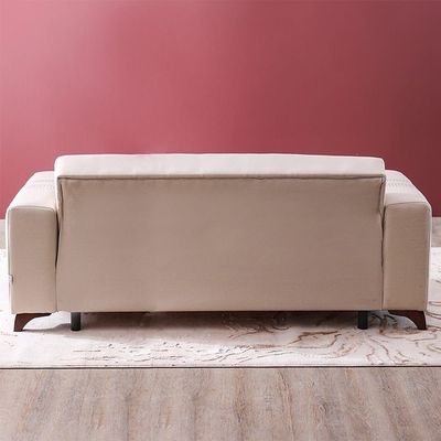 Kristel L 220 x W 87 x H 75 cm 3-Seater Fabric Sofa - 1 Year Warranty