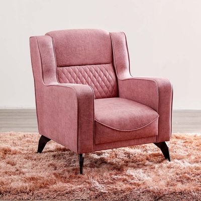 Mistral 3 + 1 Fabric Sofa Set - Cranberry / Grey