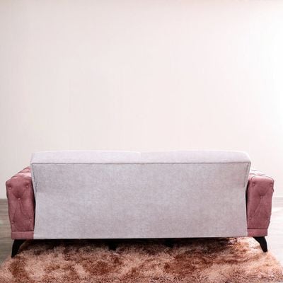 Mistral 3 + 1 Fabric Sofa Set - Cranberry / Grey