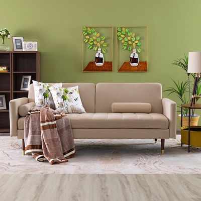 Jolene Fabric Sofabed - Cream