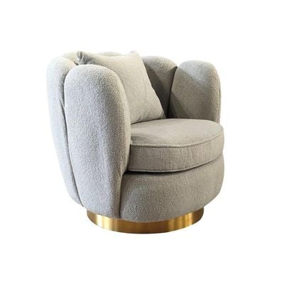 Pearl 1 Seater Fabric Sofa - Grey