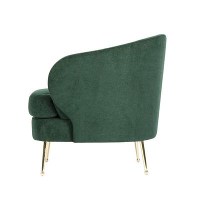 Selma 1 Seater Fabric Sofa - Forest Green