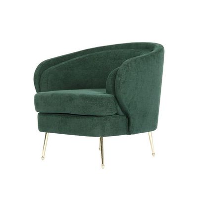 Selma 1 Seater Fabric Sofa - Forest Green