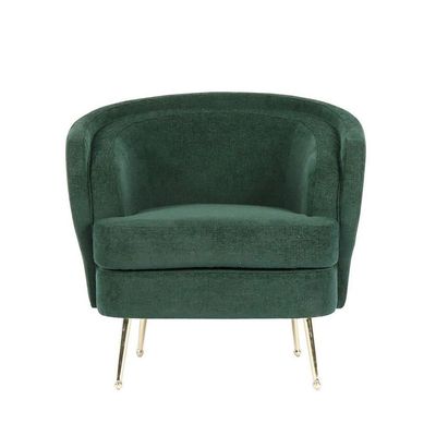 Selma 1 Seater Fabric Sofa - Forest Green