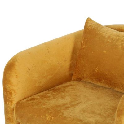 Filmar 1 Seater Fabric Sofa - Mustard