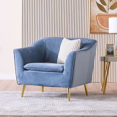 Agnes 1-Seater Fabric Sofa