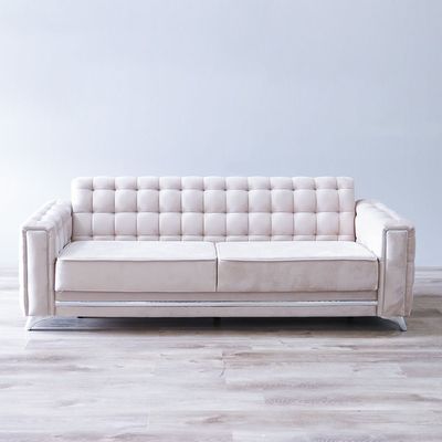 Harmony 3 Seater Fabric Sofa - Beige