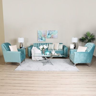 Harmony Fabric Sofa Set - Sage