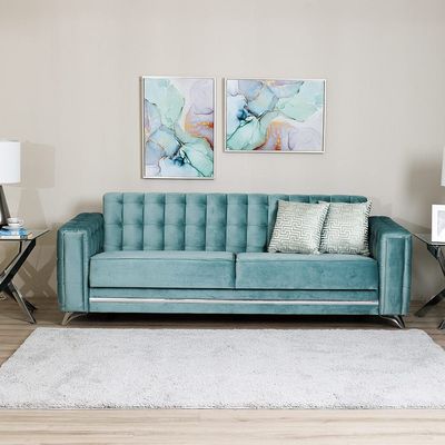 Harmony Fabric Sofa Set - Sage