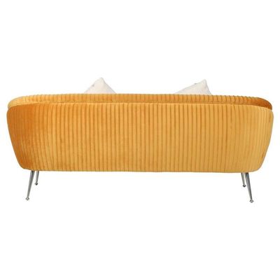 Horton 3 Seater Fabric Sofa - Mustard