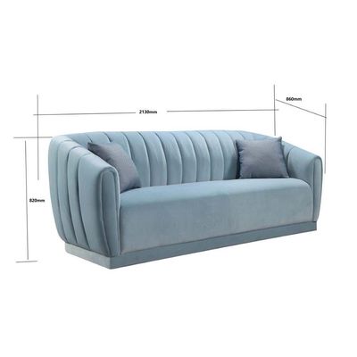 Clarito 3-Seater Fabric Sofa