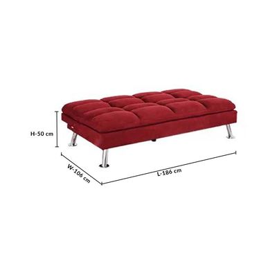 Carissa 3-Seater Fabric Sofa Bed