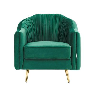 Sebastian 1 Seater Fabric Sofa - Emerald