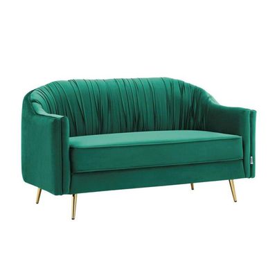 Sebastian 2 Seater Fabric Sofa - Emerald