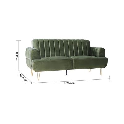 Hayword 3-Seater Fabric Sofa