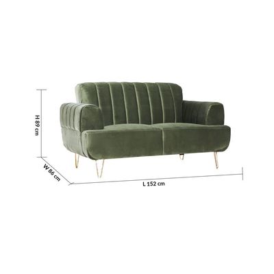 Hayword 2-Seater Fabric Sofa