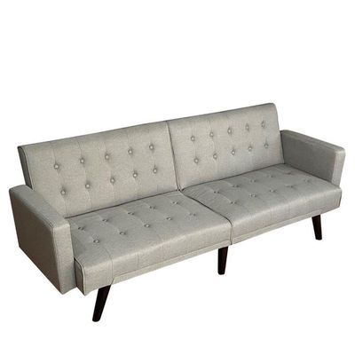 Hailey Fabric Sofa Bed - Light Grey