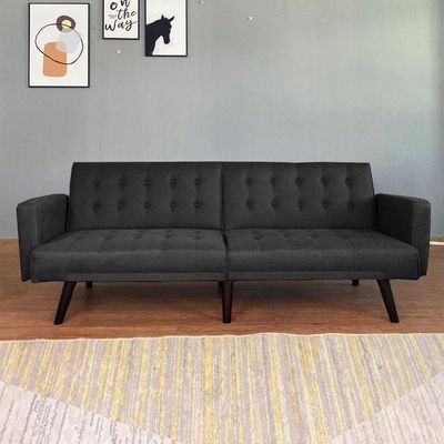 Hailey Fabric Sofa Bed - Dark Grey