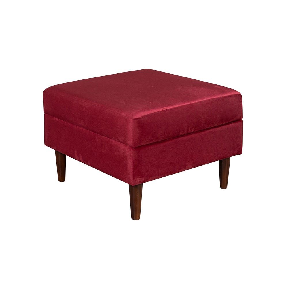 Red deals velvet footstool