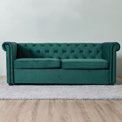 Chester 3 + 2 Fabric Sofa Set - Green