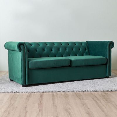 Chester 3 + 2 Fabric Sofa Set - Green